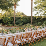 Cheers Tabletop Rentals at Outdoor Wedding