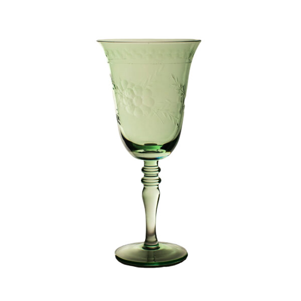 Green Red Wine Glass