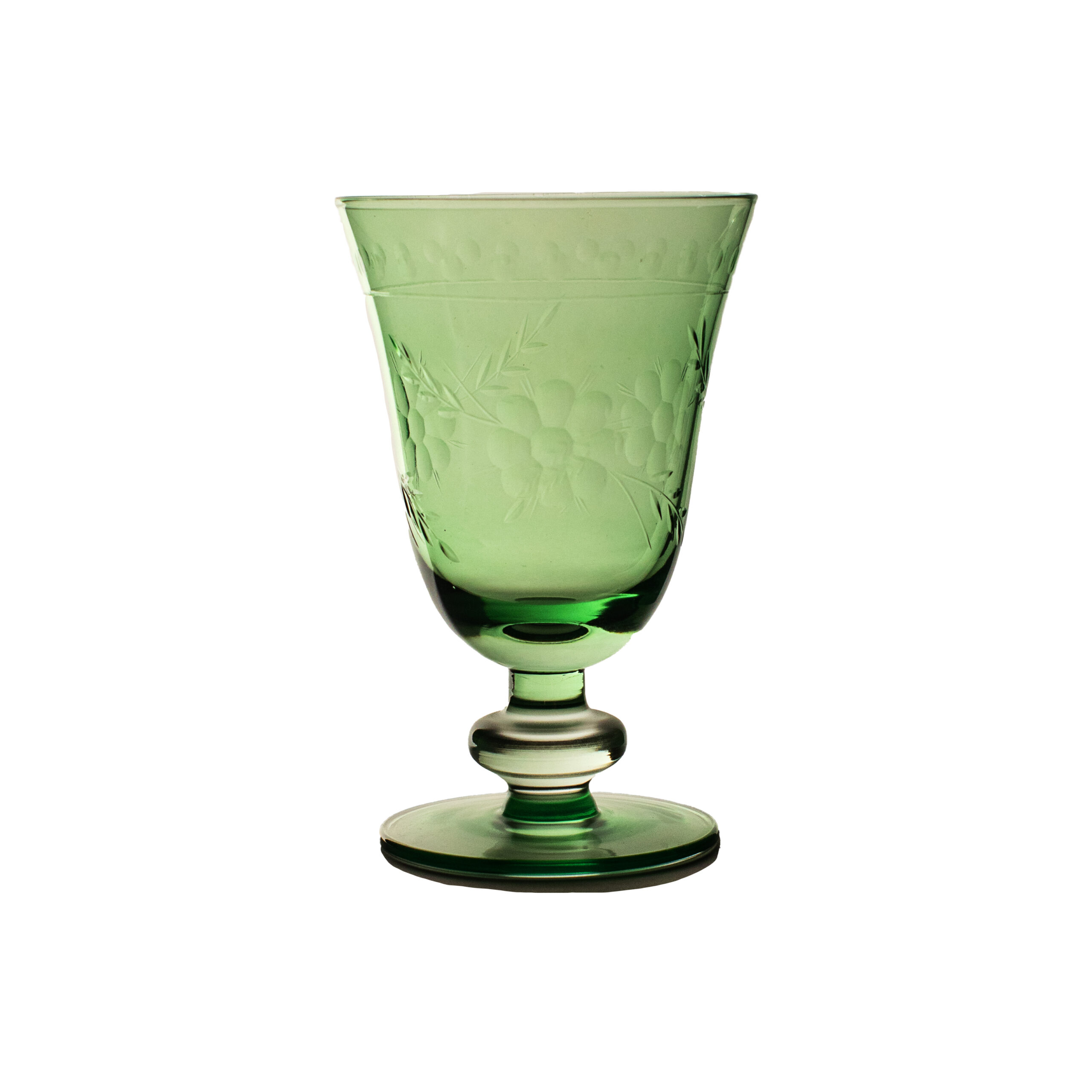 Hunter Green Water Glass