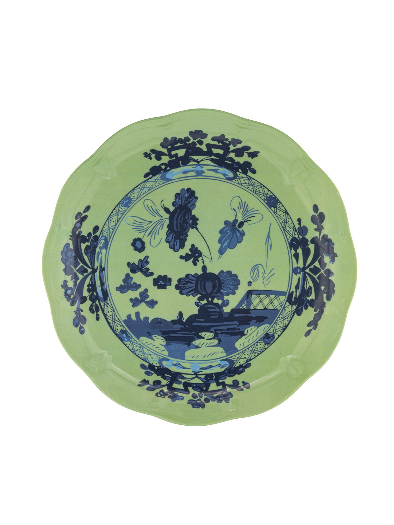Green Fern Salad Plate Rental