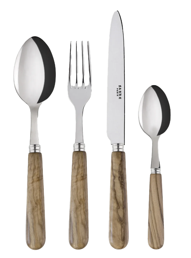 Olive flatware rental