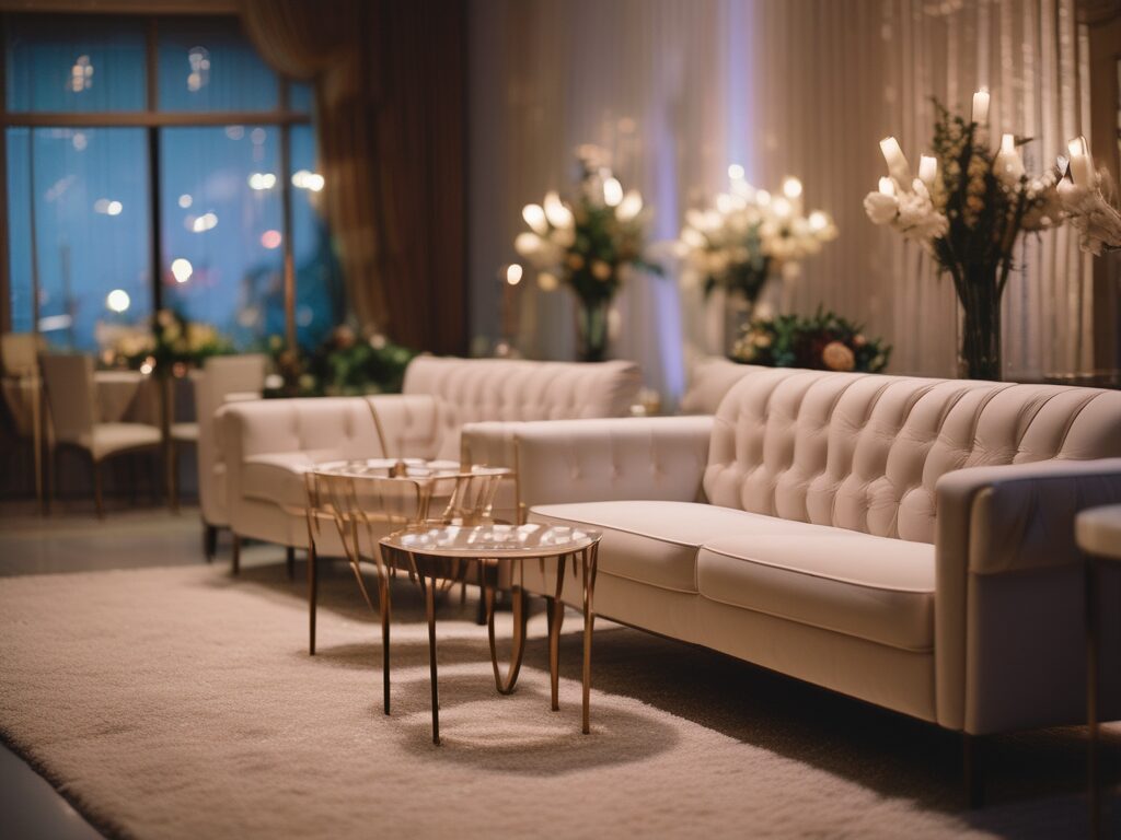 How to Incorporate an Elegant Lounge at Your Wedding Reception