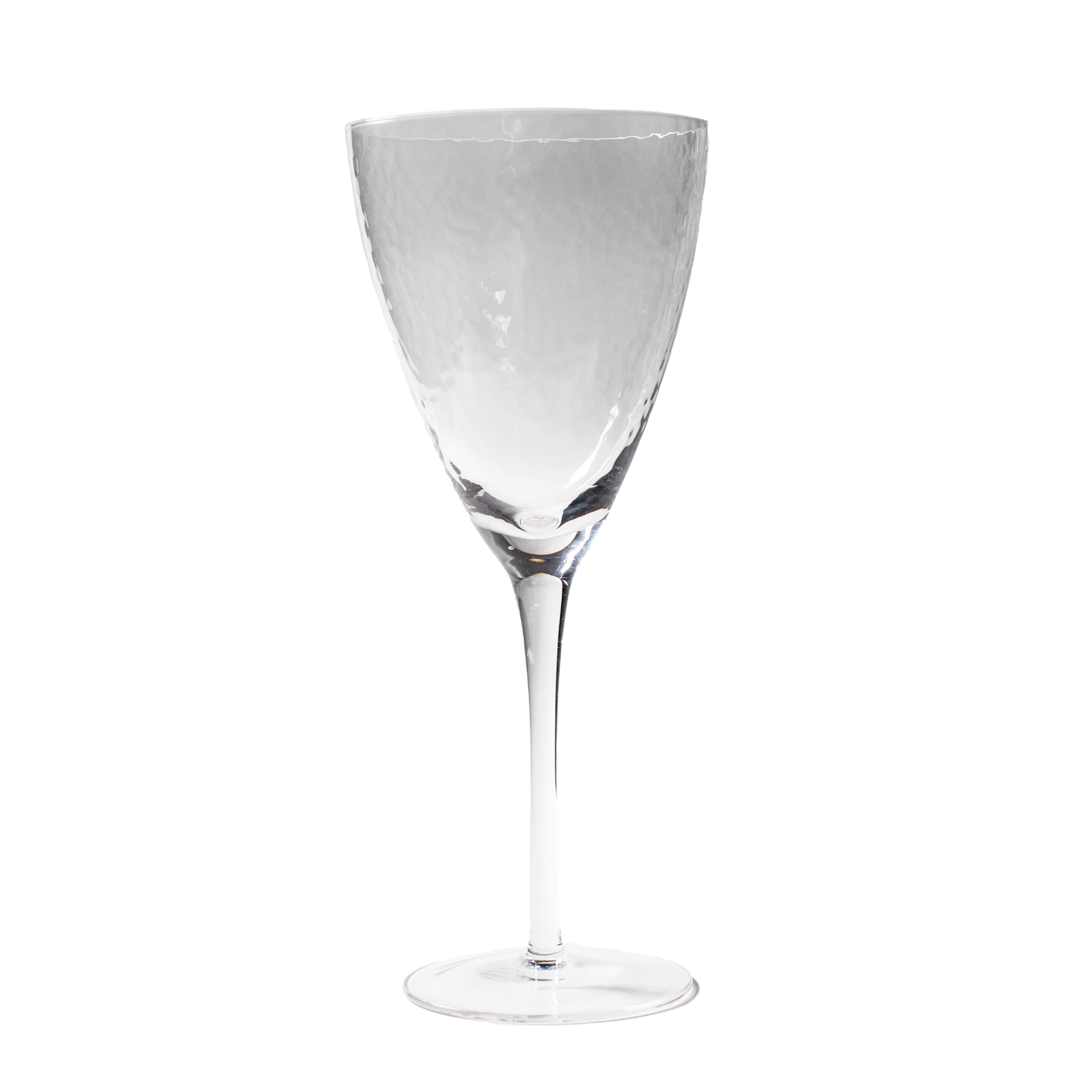 Tuscany Hammered White Wine Glass