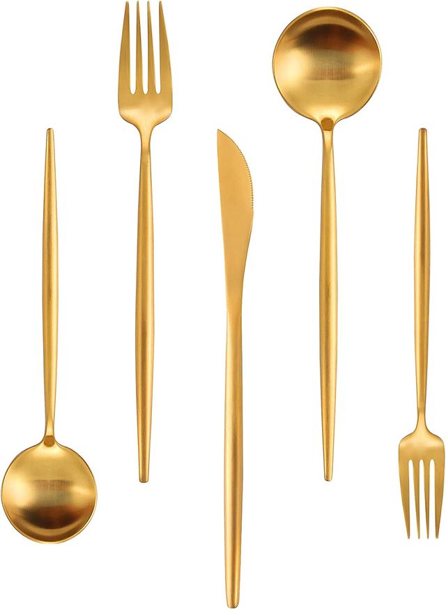 Chefs Gold Flatware Rentals