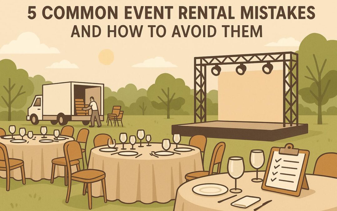 5 Common Event Rental Mistakes and How to Avoid Them
