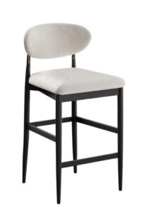 Gilded crescent bar stool - Charleston SC