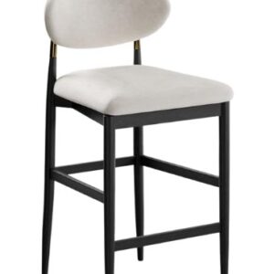 Gilded crescent bar stool - Charleston SC