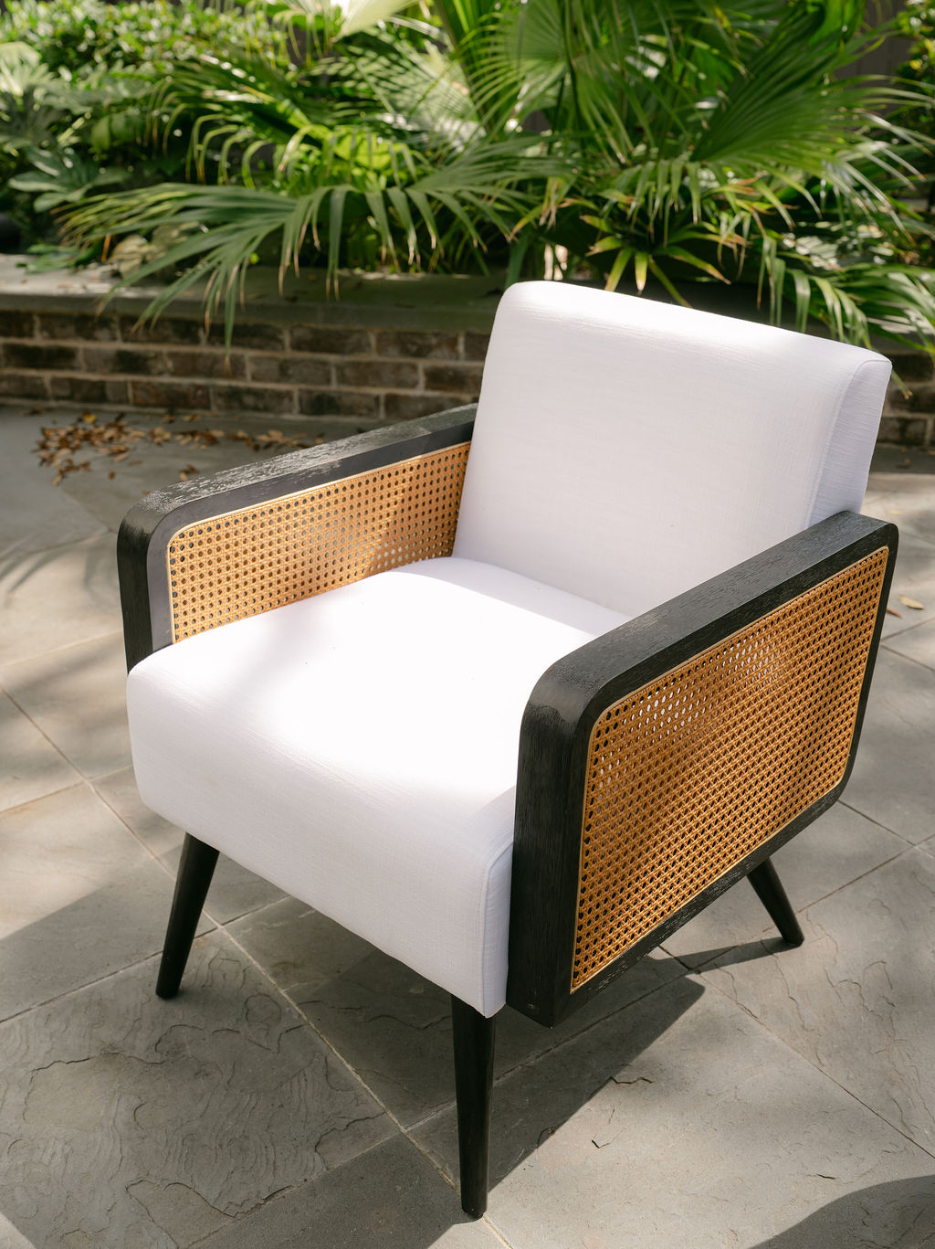 Palmetto Rattan Lounge Chair - Image 2