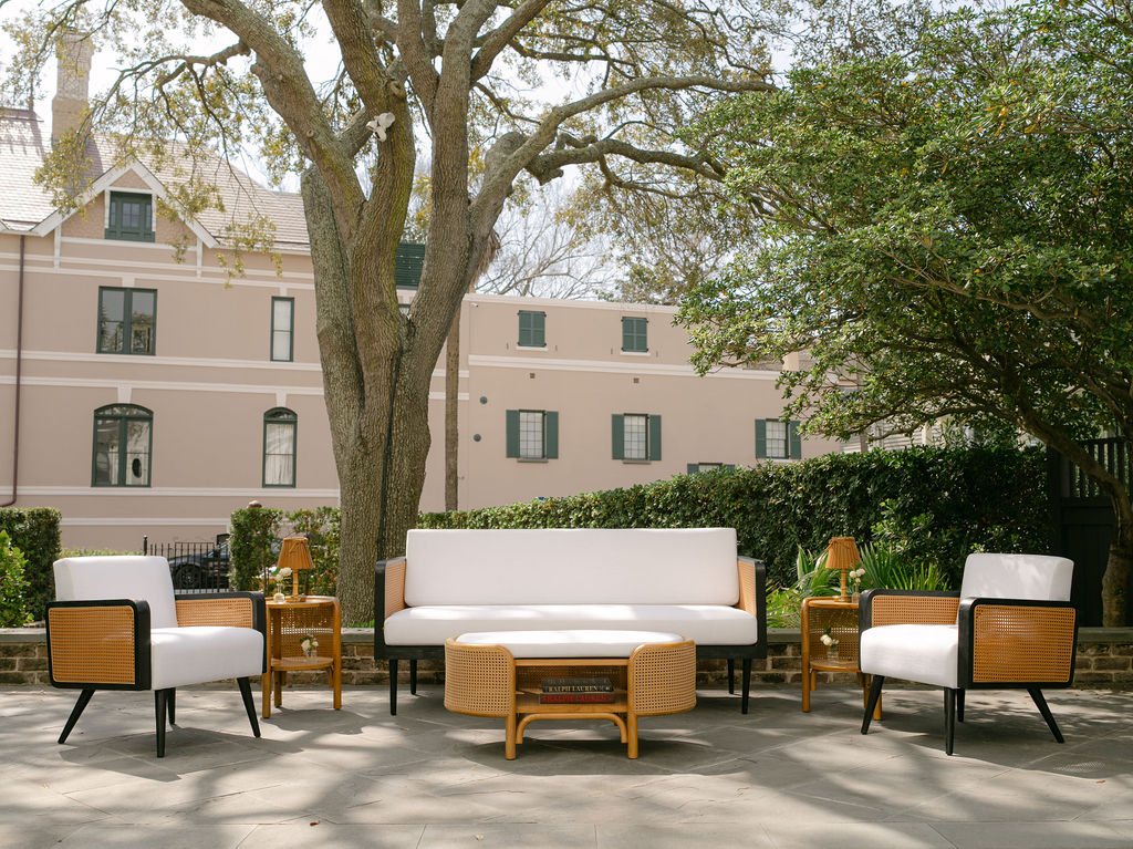 Palmetto Rattan Sofa - Image 2