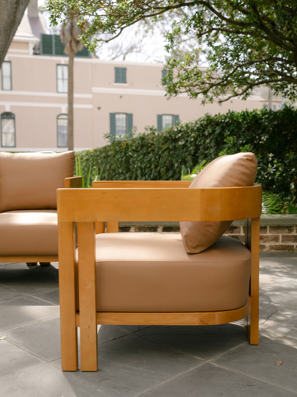 Morris Leather Lounge Chair - Image 3