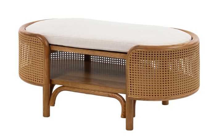 Palmetto Rattan Coffee Table - Charleston sc