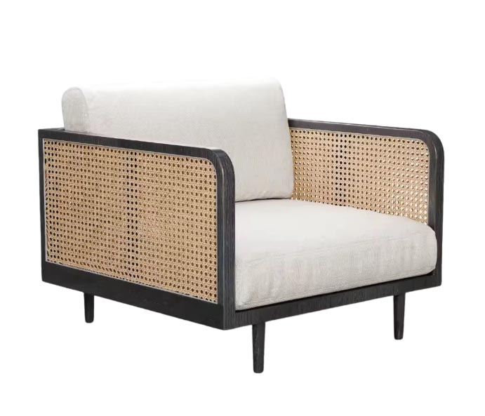 Palmetto Rattan Lounge Chair - Charleston sc