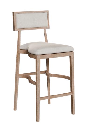 Shoreline Linen Barstool- Charleston sc